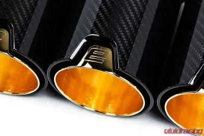 Eisenmann Sport Performance Muffler System Carbon Fiber Signature Gold Inner Tips BMW X5M | X6M 2015-2018 - B5446.00904CG