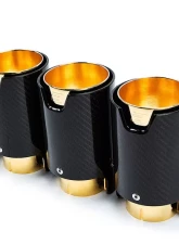 Eisenmann Sport Performance Muffler System Carbon Fiber Signature Gold Inner Tips BMW X5M | X6M 2015-2018                                     - B5446.00904CG - Image 5