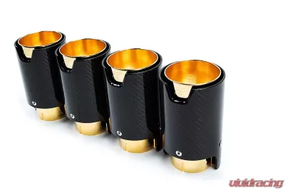 Eisenmann Sport Performance Muffler System Carbon Fiber Signature Gold Inner Tips BMW X5M | X6M 2015-2018 - B5446.00904CG
