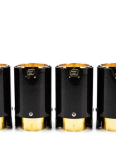 Eisenmann Sport Performance Muffler System Carbon Fiber Signature Gold Inner Tips BMW X5M | X6M 2015-2018                                     - B5446.00904CG - Image 6