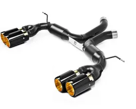 Eisenmann Race Performance Exhaust System w/Carbon Fiber Signature Gold Inner Tips BMW X5M | X6M 15-18