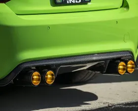 Eisenmann Performance Exhaust System w/Carbon Fiber Signature Gold Inner Tips BMW M2 F87 2016-2021