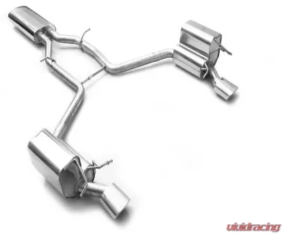 Eisenmann Stainless Steel Catback Exhaust 2 x 120 x 77 mm Oval Tips Mercedes-Benz C230 08-14 - D7264.01202AMG