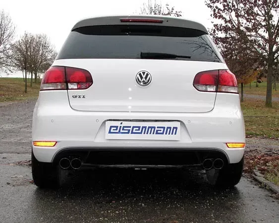 Eisenmann Stainless Axleback Exhaust 4x76mm Round Tips Volkswagen Golf MK6 GTI 2.0T 10-13 - V2500.00764