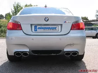 Eisenmann Stainless Axleback Exhaust 4x120x77mm Oval Tips BMW M5 E60 Sedan 2006-2010 - B5258.02180