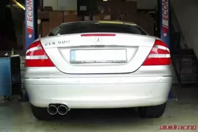 Eisenmann Stainless Axleback Exhaust 2x83mm Round Tips Mercedes-Benz CLK500 Cabrio 03-06 - D7247.00831