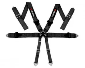 Cusco 4-Point Black 3in. Width Racing Harness