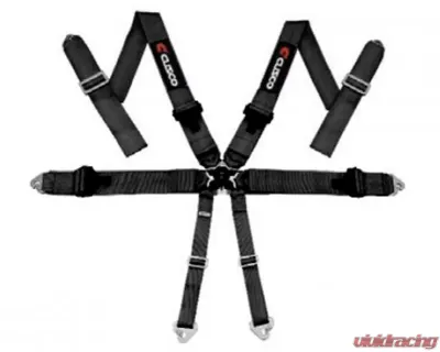 Cusco 4-Point Black 3in. Width Racing Harness - 00B CRH 4BK