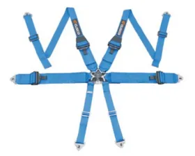 Cusco 6-Point Blue Hans Compatible Racing Harness