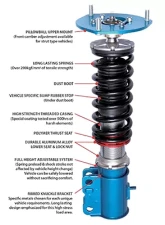 Cusco Street Zero Coilovers with Adjustable Pillowball Mounts Scion FRS 13-16                                     - 966 61P CN - Image 2
