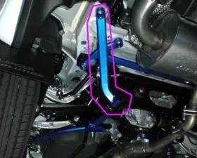 Cusco Rear Side Section Power Brace Mitsubishi EVO X CZ4A 08-12