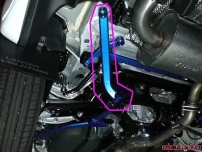Cusco Rear Side Section Power Brace Mitsubishi EVO X CZ4A 08-12 - 566 492 RS