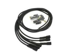 PerTronix 706180 Flame-Thrower Spark Plug Wires British Universal 180 Degree Black (6 cyl)