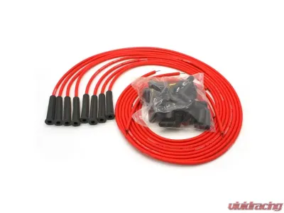 PerTronix 808480 Flame-Thrower Spark Plug Wires 8mm Universal 180 Degree Red (8 cyl) - 808480