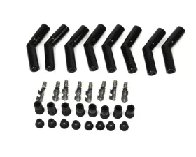 PerTronix 8563HT-8 Black Ceramic Spark Plug 45 Degree Boot Set