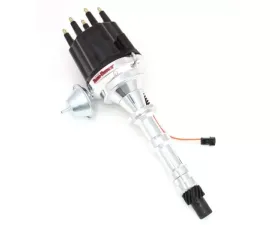 PerTronix D301710 Flame-Thrower Electronic Distributor Billet Magnetic Trigger Chevy 348-409 Black Male Cap Vacuum Advance
