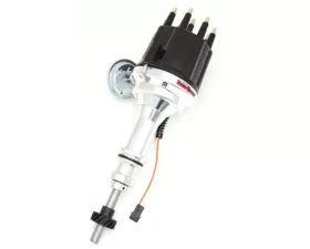 PerTronix D332710 Flame-Thrower Electronic Distributor Billet Magnetic Trigger Black Male Cap Vacuum Advance Ford 351C-460