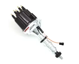 PerTronix D333710 Flame-Thrower Electronic Distributor Billet Magnetic Trigger FE Black Male Cap Vacuum Advance Ford 352-428