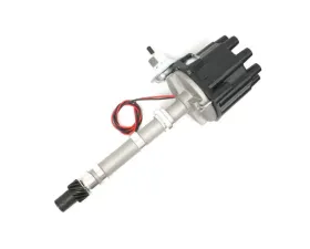 PerTronix D7104600 Flame-Thrower Electronic Distributor Cast Small Block/Big Block with Ignitor III Technology Vacuum Advance Black Cap Chevrolet