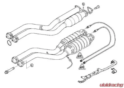 Active Autowerke Exhaust Section 1 w/ High Flow Catalysts BMW E46 M3 - 11-010