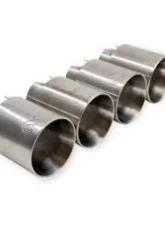 Active Autowerke Slip on Tips Brushed Silver BMW M2 | M3 | M4 2014+                                     - 11-043 - Image 2