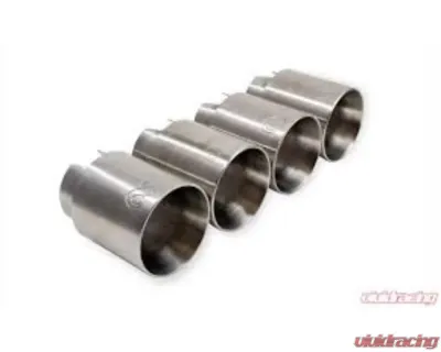 Active Autowerke Slip on Tips Brushed Silver BMW M2 | M3 | M4 2014+ - 11-043