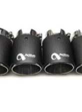 Active Autowerke Slip on tips Matte Black BMW M2 | M3 | M4 2014+                                     - 11-044 - Image 2