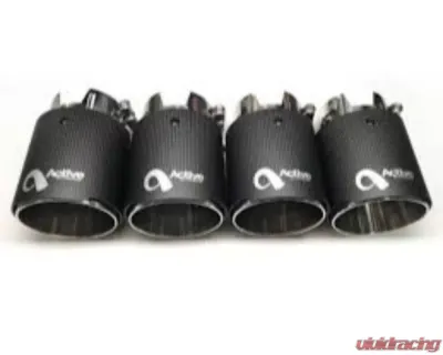 Active Autowerke Slip on tips Matte Black BMW M2 | M3 | M4 2014+ - 11-044