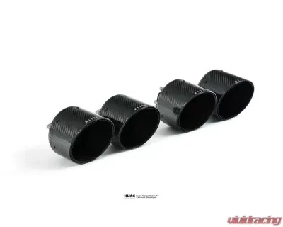 Kline Innovation Carbon Fiber 127mm Quad Tips Nissan GTR - KL-NIS-GTR-CFT