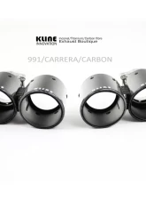 Kline Innovation Carbon Fiber Tips Porsche 991 Carrera                                     - KL-991CR-CFT - Image 2