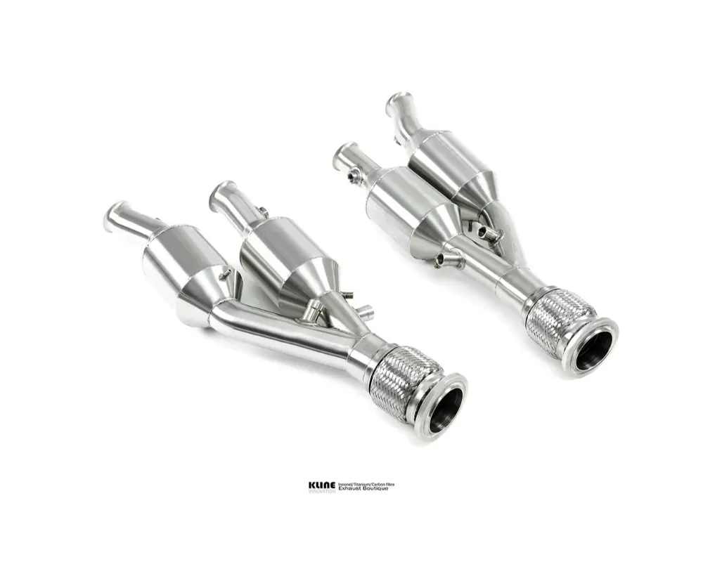 Kline Innovation 100 Cell Cat Pipe Set Lamborghini Aventador SVJ - KL-LAM-AVSVJ-100-CS-SS