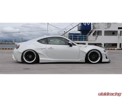Rally Backer Version 1 Side Skirts with Canards Kit 86 FRS 2012-2016 - RBFRS1-SSC