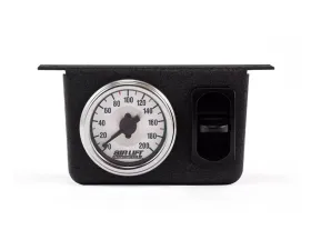Air Lift Performance Single Needle Gauge Panel with 1 Paddle Switch 200 PSI