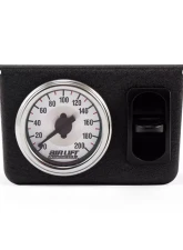 Air Lift Performance Single Needle Gauge Panel with 1 Paddle Switch 200 PSI                                     - 26161 - Image 3