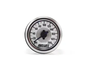 Air Lift Performance Single Needle Gauge 200 PSI
