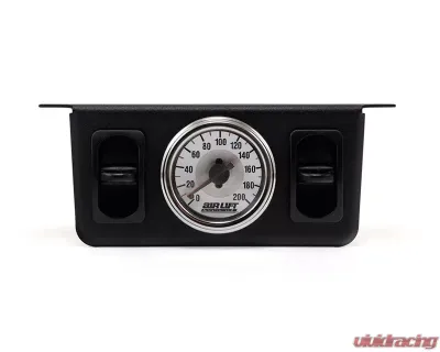 Air Lift Performance Dual Needle Gauge with 2 Paddle Switches 200 PSI - 26229