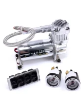 Air Lift Performance 4-Way Manual Control system 1/4" Air Lines, 4 Gallon Tank, 444 Compressor                                     - 27666 - Image 2