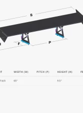 Aeromotions S1.Dynamic 65" Wing BMW E92 M3 08-13                                     - AM-BMWE92-S1 - Image 2