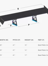 Aeromotions R.Dynamic 70" Wing With 17" Uprights Mitsubishi Evolution X 08-15                                     - AM-EVOX-RD-17-70 - Image 3
