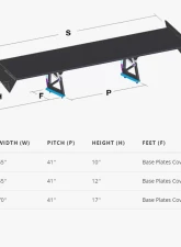 Aeromotions R.Static 65" Wing With 12" Uprights Mitsubishi Evolution X 08-15                                     - AM-EVOX-RS-12 - Image 3