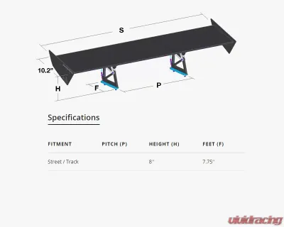 Aeromotions R.Dynamic Wing Subaru WRX | STI Hatchback 08-14 - AM-IMPREZAGH-RD