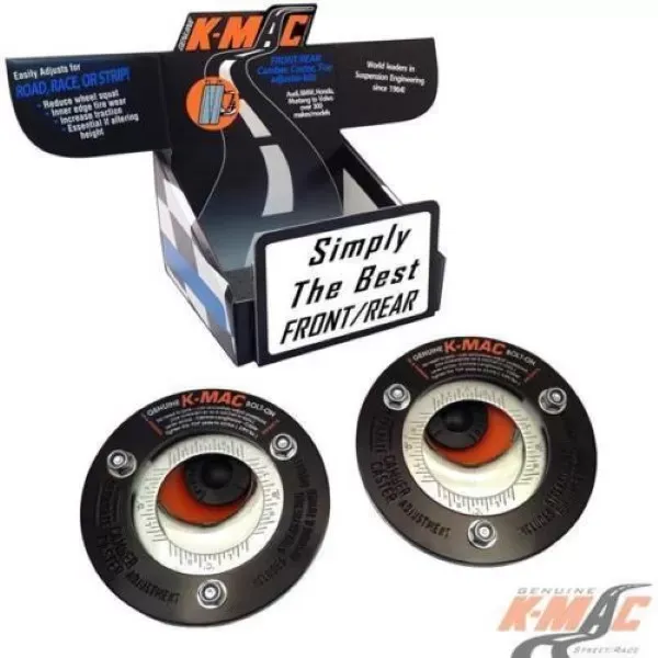 K-Mac Stage 1 Front Camber & Caster Strut Mount Kit BMW 1/5/6/3/Z3/X/Z4/M5 Series 91-18 - 192416-1J