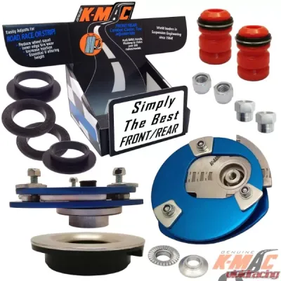 K-Mac Stage 2 Street | Race Front Camber & Caster Strut Mount Kit BMW X3 Series F25 | X4 Series F26 11-16 - 192916-2N