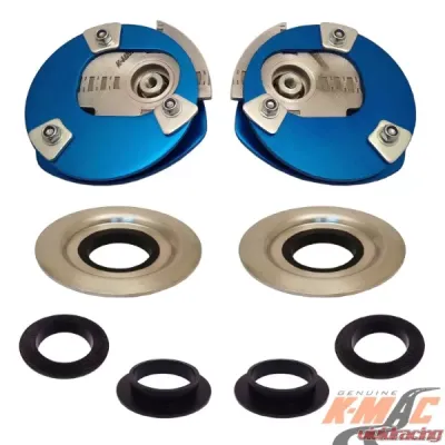 K-Mac Stage 3 Full Race Front Camber & Caster Strut Mount Kit Mercedes A/B/CLA/GLA/AMG Class 2013-2021 - 506116-3L