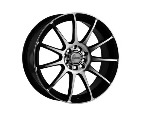 Maxxim Wheels Champ Wheel 14x6 4x1000/114.3 38 SLMMBA Gloss Black w/Machine Face