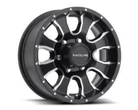 Raceline 860M Mamba Wheel 13x4.5 5x4.5 -0.125mm Black w/ Machined Spokes