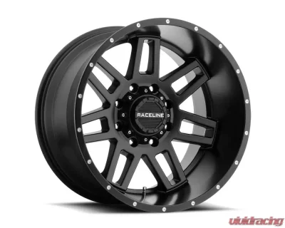 Raceline 931B Injector Satin Black Wheel 17X9 8X165.1 -12mm - 931B-79080-12