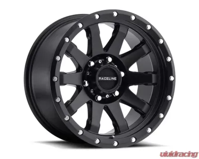 Raceline 934B Clutch Satin Black w/ Simulated Beadlock Wheel 20X10 6X135 -19mm - 934B-21065-19