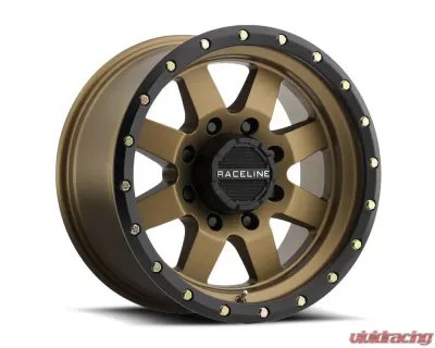 Raceline 935BZ Defender Bronze w/ Black Ring Wheel 17X9 6X139.7 -12mm - 935BZ-79060-12