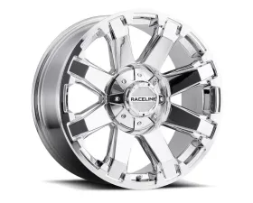 Raceline 936C Throttle Chrome Wheel 17X9 8X170 18mm